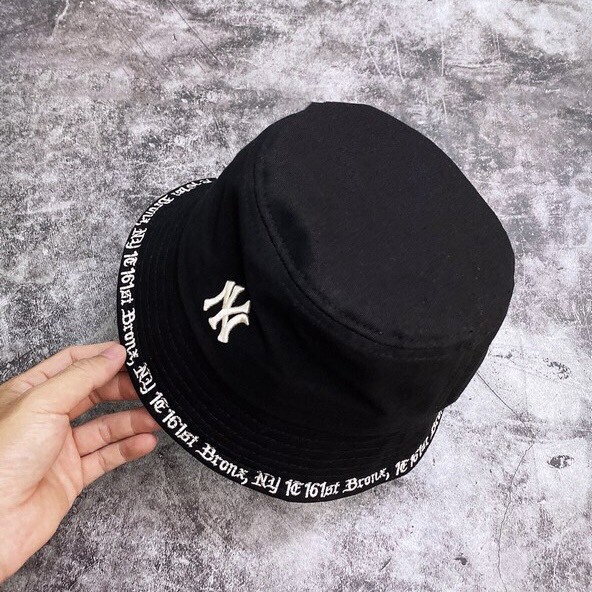 ⚡️ Mũ Bucket M.L.B NY Yankees Bucket Hat - Black XUẤT DƯ FULL TEM TAG