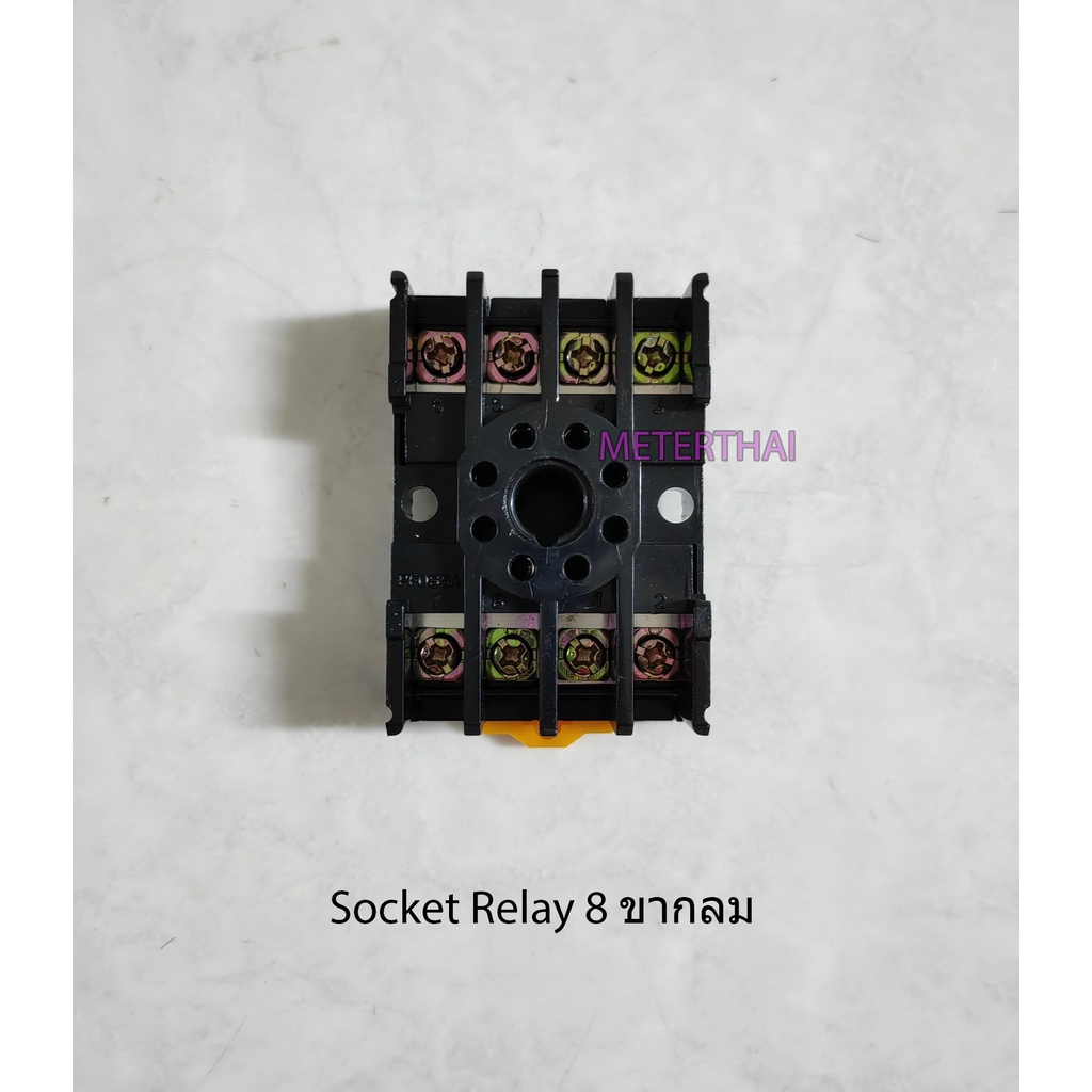SOCKET 8 chân tròn Model PF085A Rơle H3CR