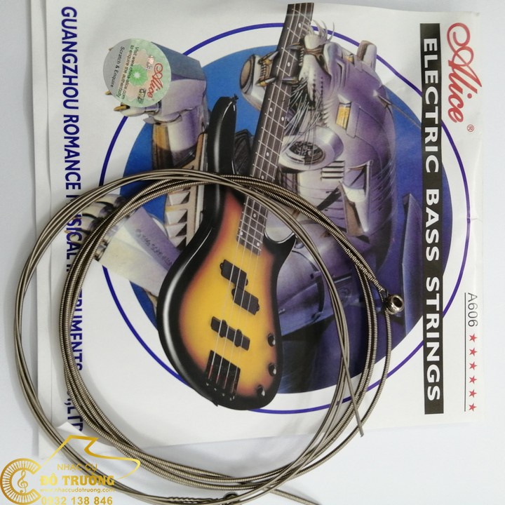 Bộ 4 dây hoặc 5 dây đàn guitar bass Alice A606
