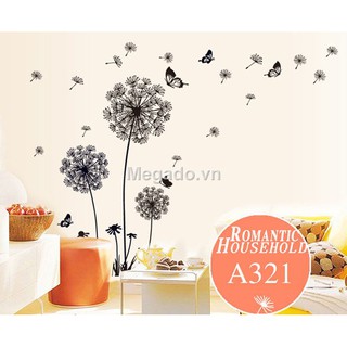 Decal hoa bồ công anh A321
