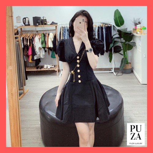 Đầm thiết kê tay bồng,dáng xòe _ Puza | BigBuy360 - bigbuy360.vn