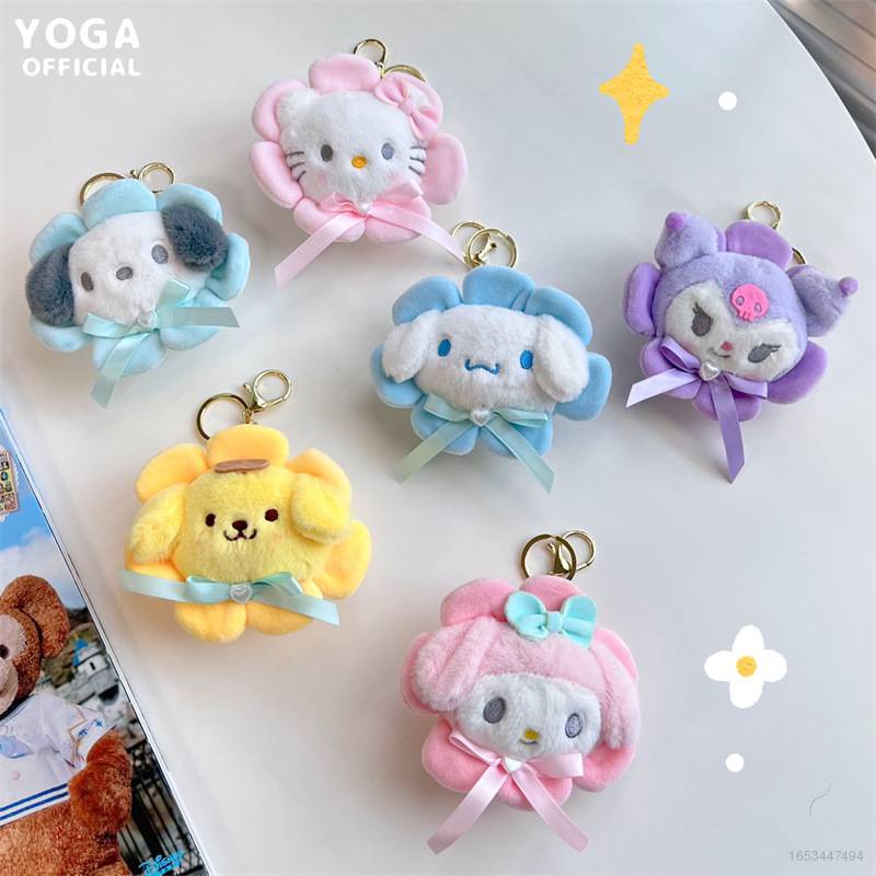 Acf Sanrio Móc Khóa Búp Bê Nhồi Bông Kuromi Cinnamoroll Mymelody Pompom Purin Làm Quà Tặng Cho Trẻ Em