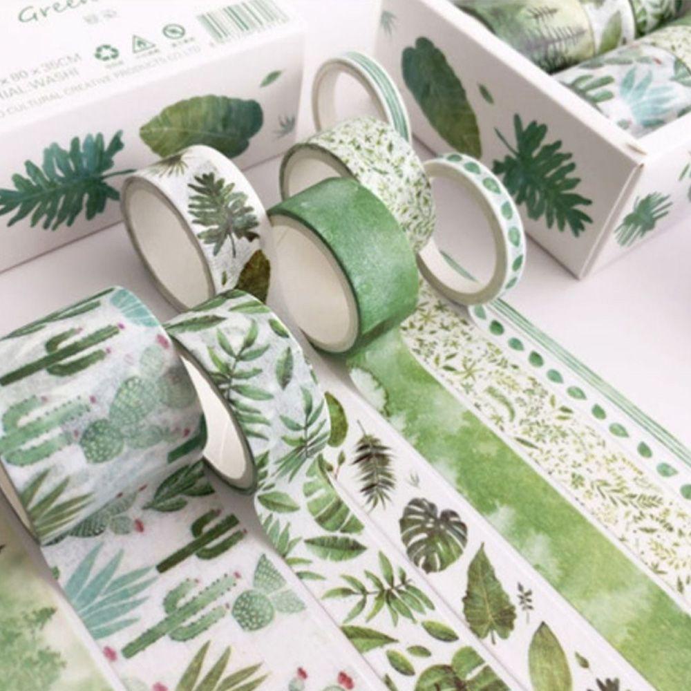 8 Cuộn Băng Dính Với Họa Tiết Dễ Thương Dùng Trang Trí Scrapbook