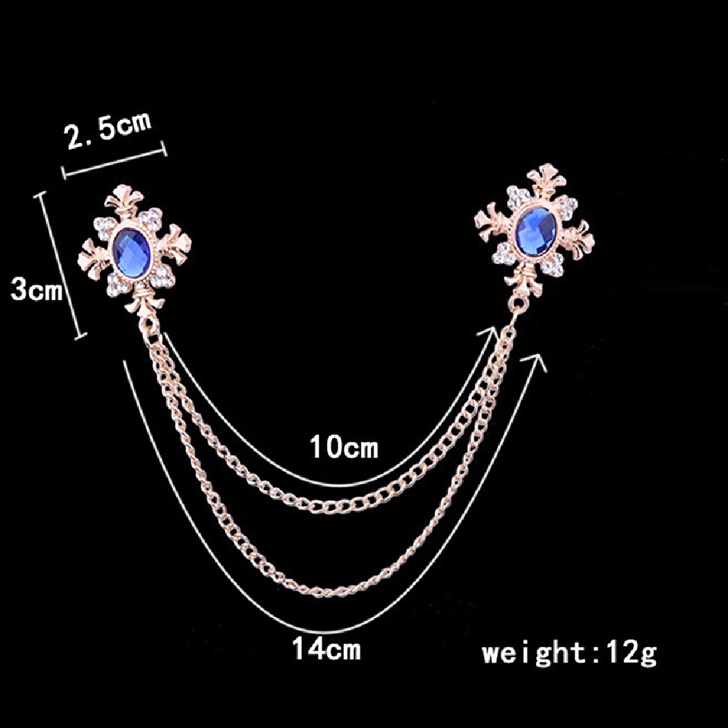 Trâm Cài Áo Kim Loại Đính Đá Cổ Điển Chất Lượng Cao Cho Nam Nữ
