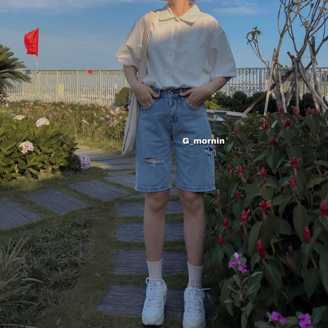 Quần shorts rách 013