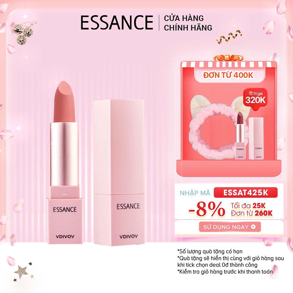 [Mã COSLG5 giảm 10%]Son lì lâu trôi Essance Lip Rouge Velvet 3.5g