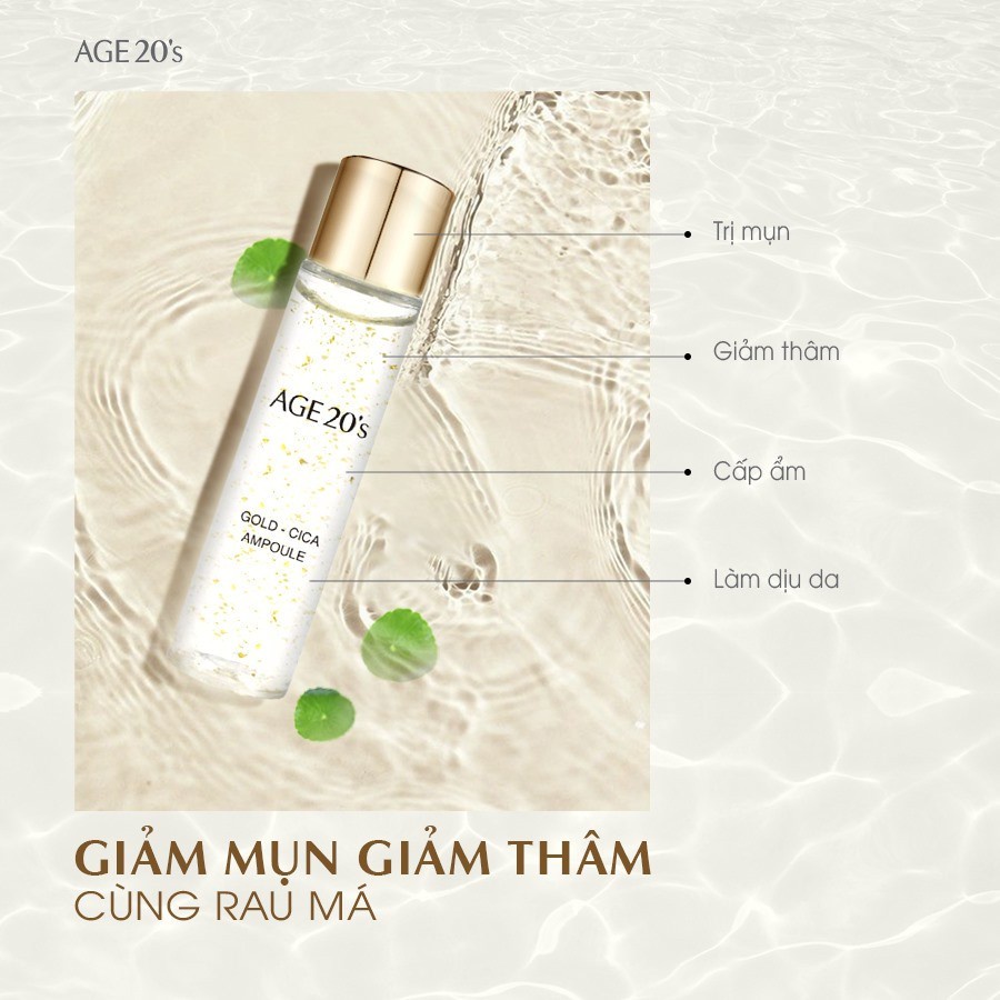 Set Tinh Chất Dưỡng Da Age 20's Gold Cica Ampoule  10ml x 5c