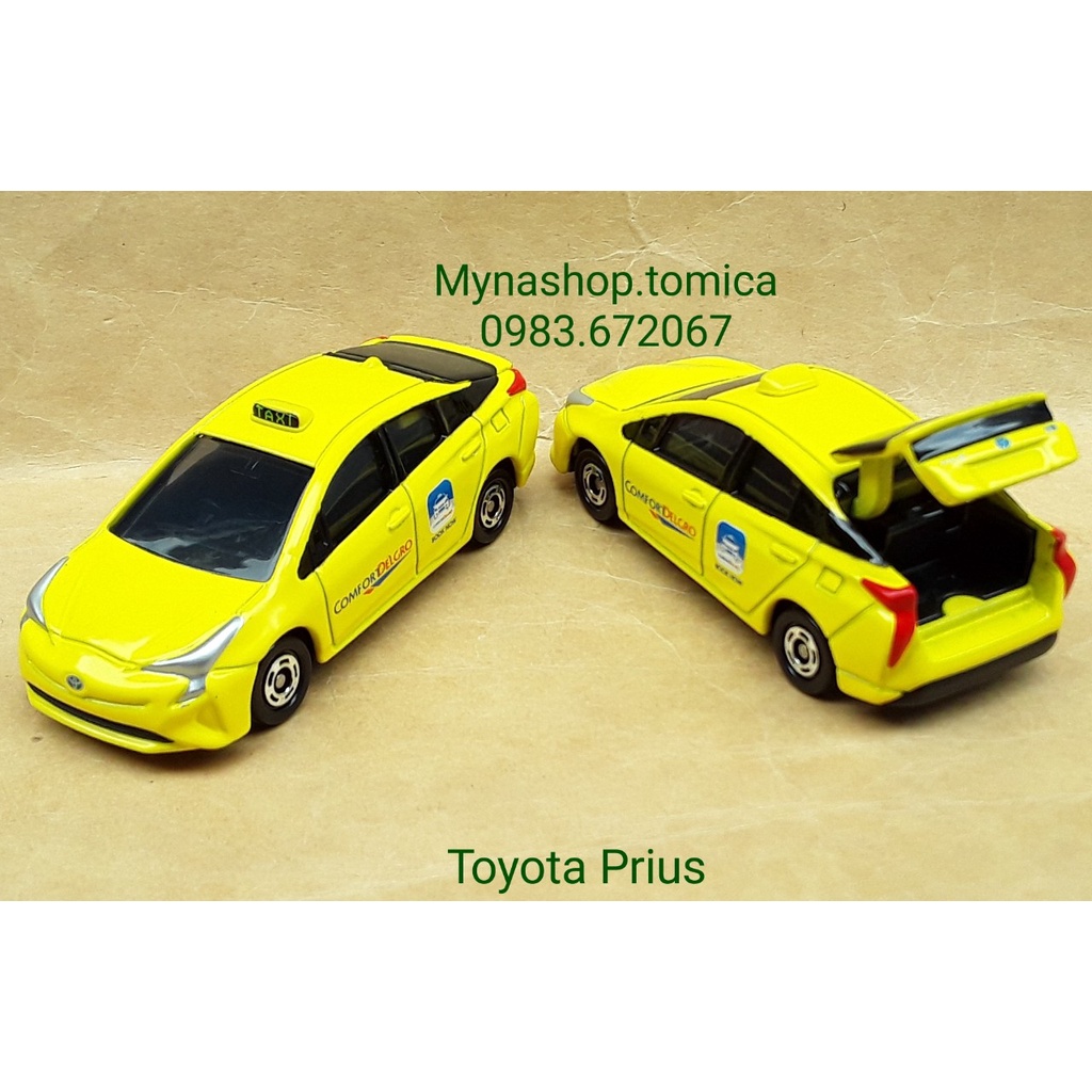 Đồ chơi mô hình tĩnh xe tomica không hộp - Toyota Prius - xe taxi