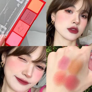 Phấn má hồng Gella's với 4 màu kẹo ngọt
