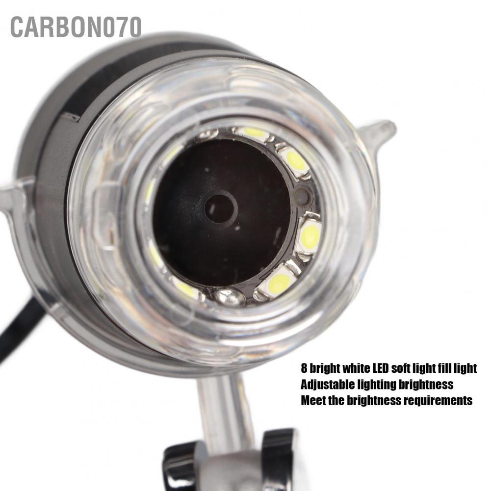 Carbon070 Kính hiển vi kỹ thuật số 3 trong 1 loại C Micro USB 8 LED có thể điều chỉnh Độ phóng đại 50x ‑ 1600x cho cửa sổ