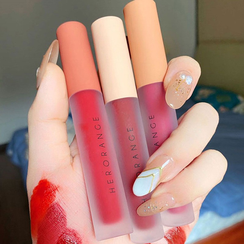 Son Kem Lì Herorange Fluffy Lip Glaze - Son Kem Siêu Xinh Chất Mềm Và Mịn | BigBuy360 - bigbuy360.vn