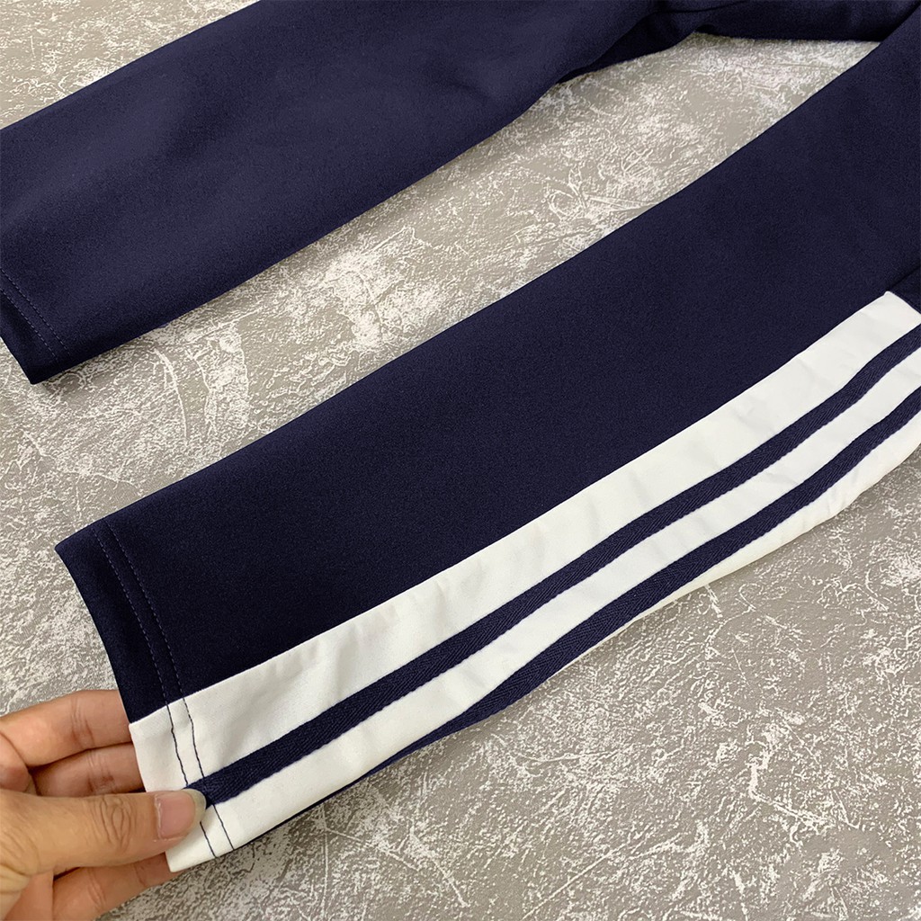 Bộ thể thao cỡ lớn có mũ, màu Navy 70- 120KG thu đông cao cấp ABS Menswear