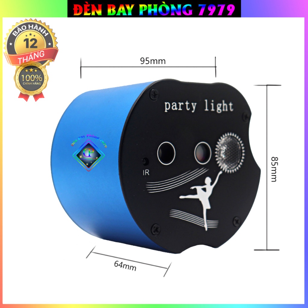 Đèn laser phòng bay mini cảm biến theo nhạc dùng cho phòng bay karaoke - ảnh sản phẩm 2