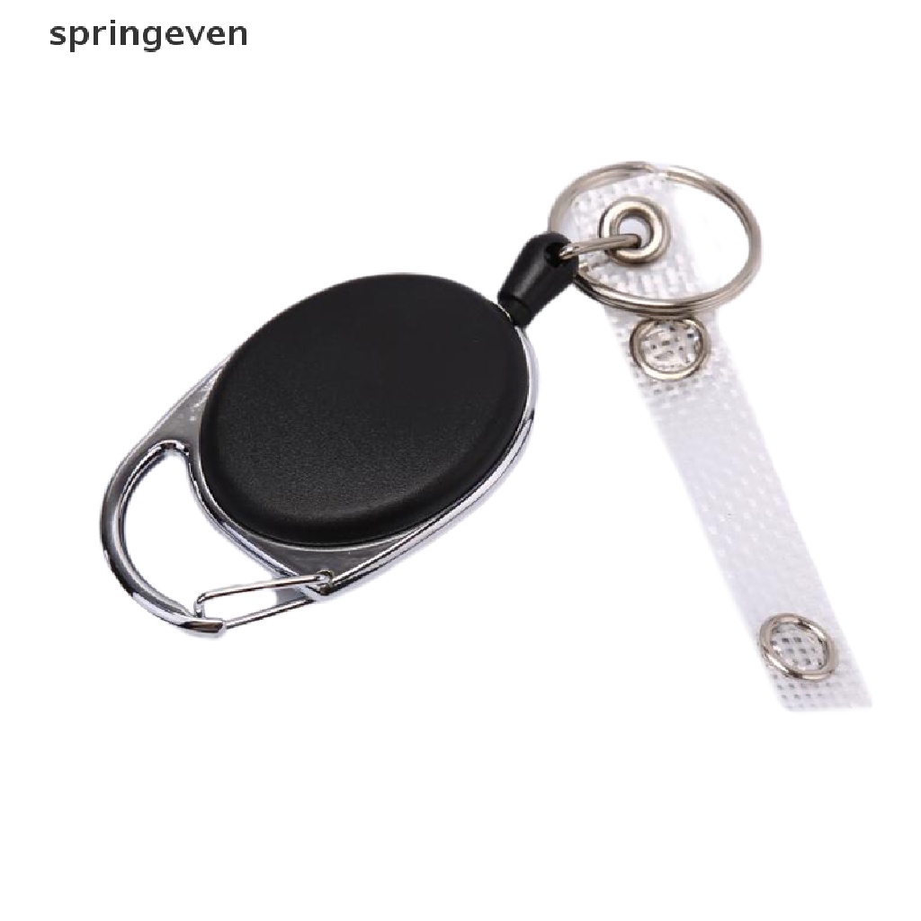1 Dây Móc Khóa Đen Dài 60cm Có Thể Thu Gọn Dùng Giữ Thẻ ID Tiện Dụng Giá Đỡ