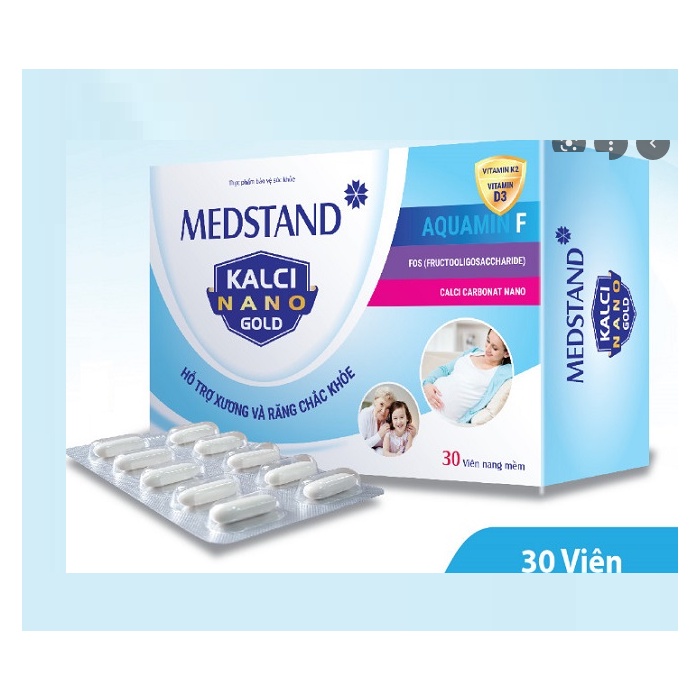 KALCI NANO GOLD MEDSTAND - Bổ sung calci giúp tăng chiều cao