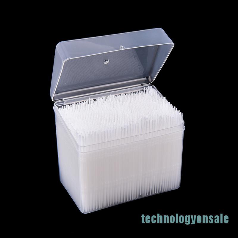 Set 1100 tăm nhựa vệ sinh răng miệng thiết kế 2 đầu