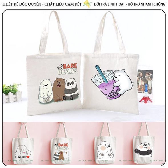 TÚI VẢI LOVE ĐEO VAI TOTE CANVAS BAG CÓ KHÓA KÉO SIZE LỚN 33x38cm PHONG CÁCH CÁ TÍNH HOT TREND AO