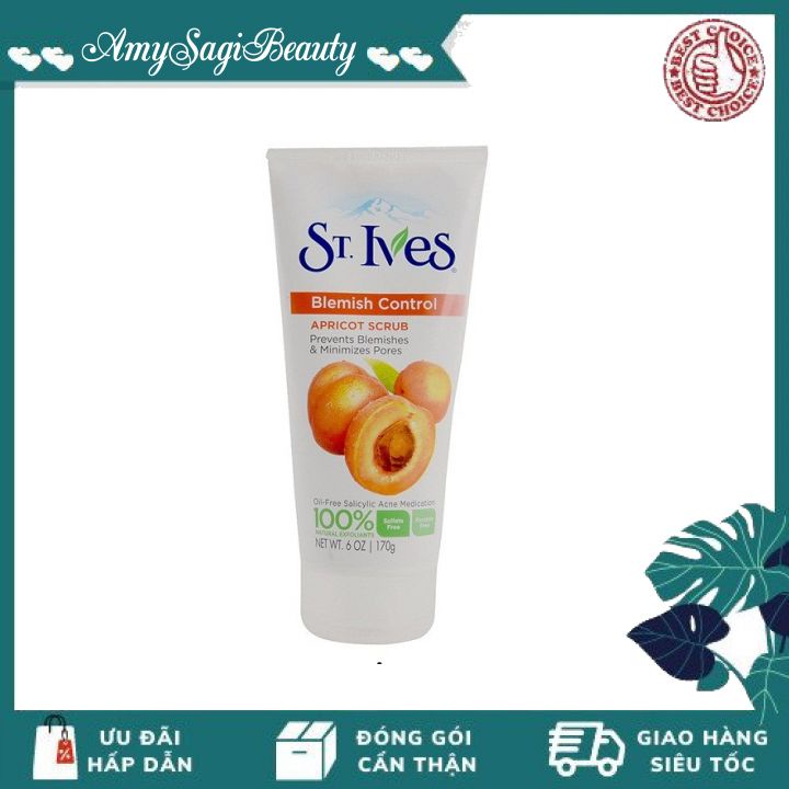 Sữa Rửa Mặt St.Ives Blemish Control Apricot Scrub