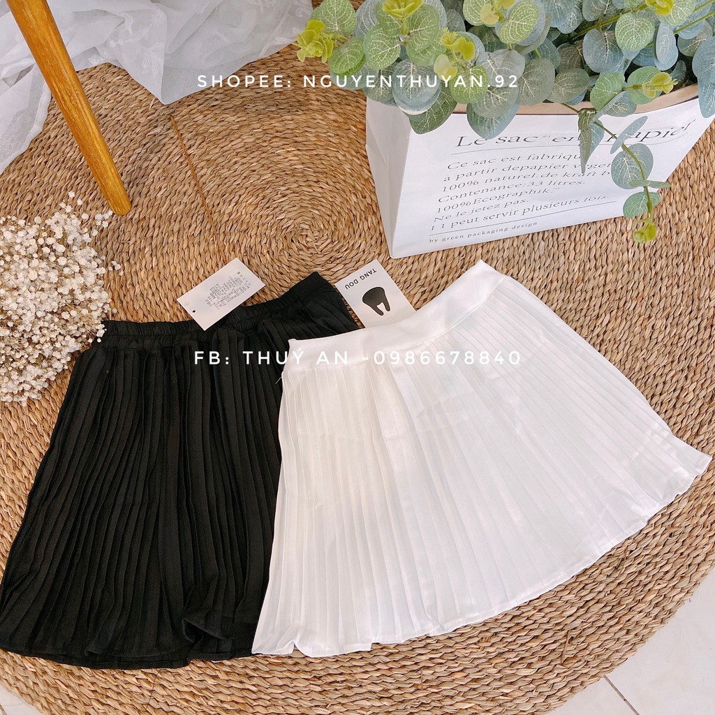 Chân váy xếp li nhỏ