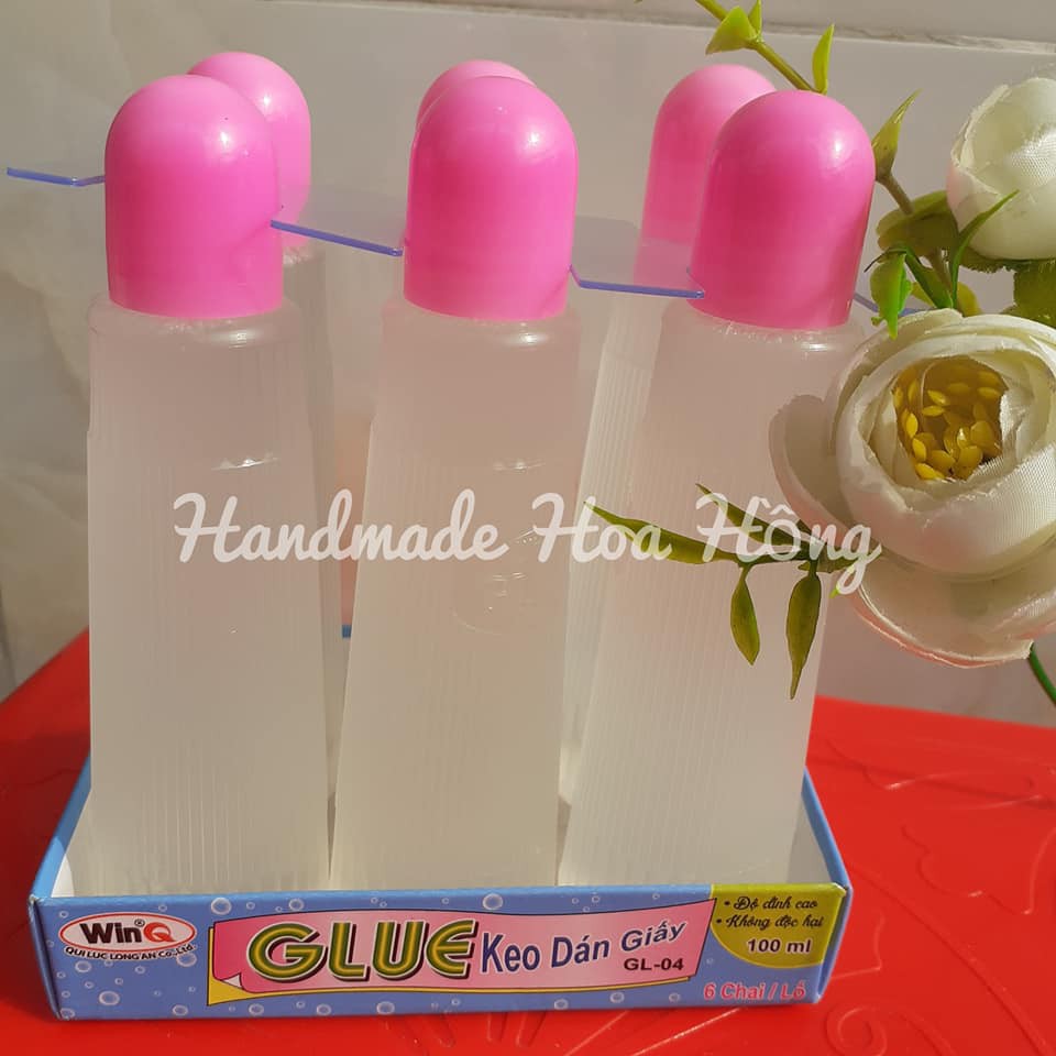 1 chai hồ nước 100ml - Keo dán giấy - độ dính cao - không độc hại - thích hợp dùng trong thủ công, handmade