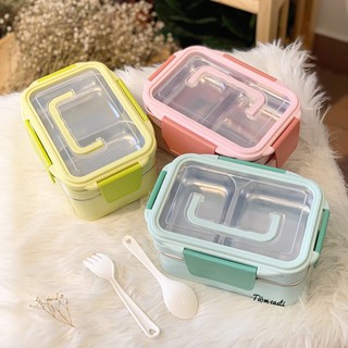 Hộp Cơm Lúa Mạch Lõi Inox 2 Tầng