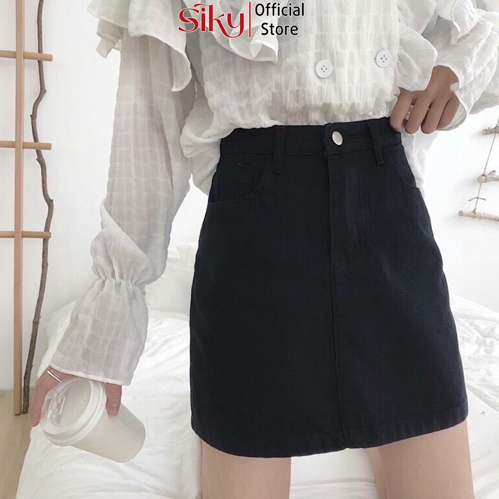 Chân váy nữ SIKY chữ A dáng ngắn chất liệu kaki - CV08