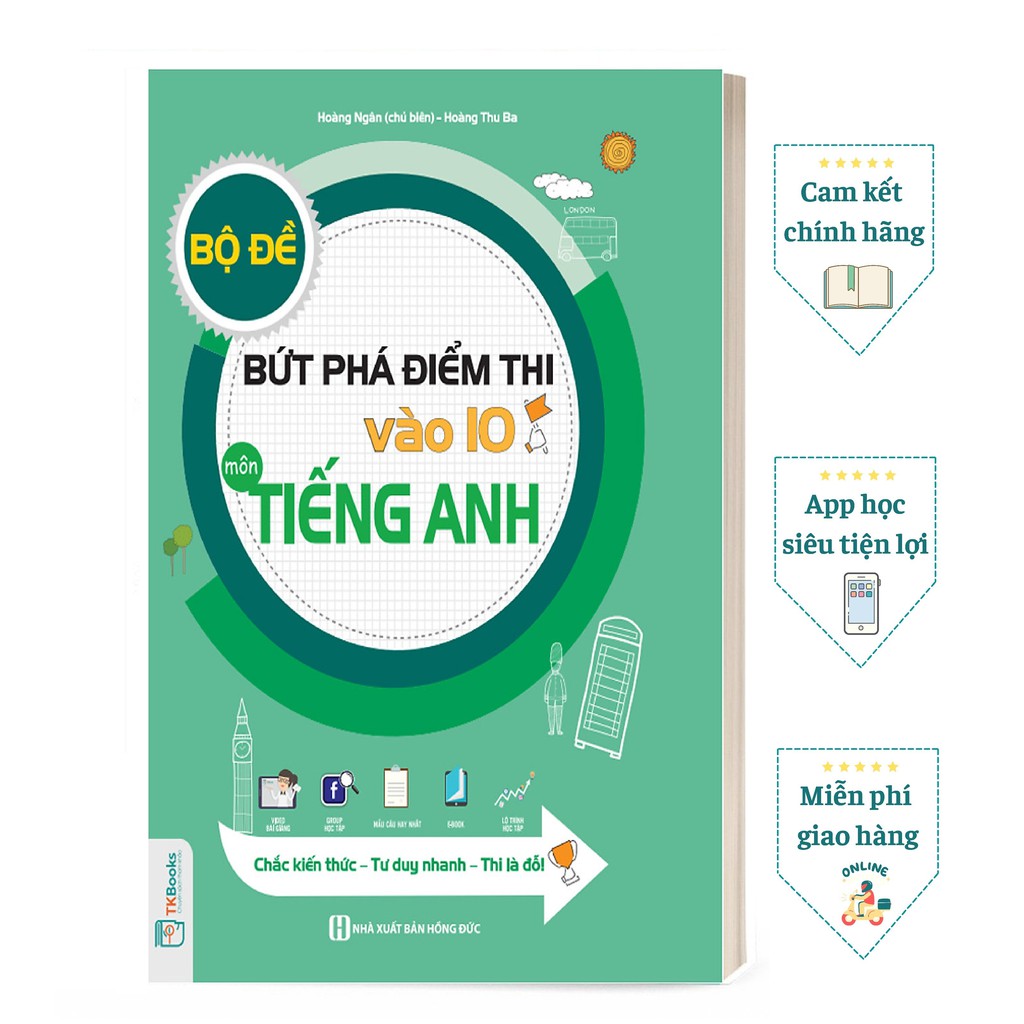 Sách - Bộ Đề Bứt Phá Điểm Thi Vào 10 môn Tiếng Anh