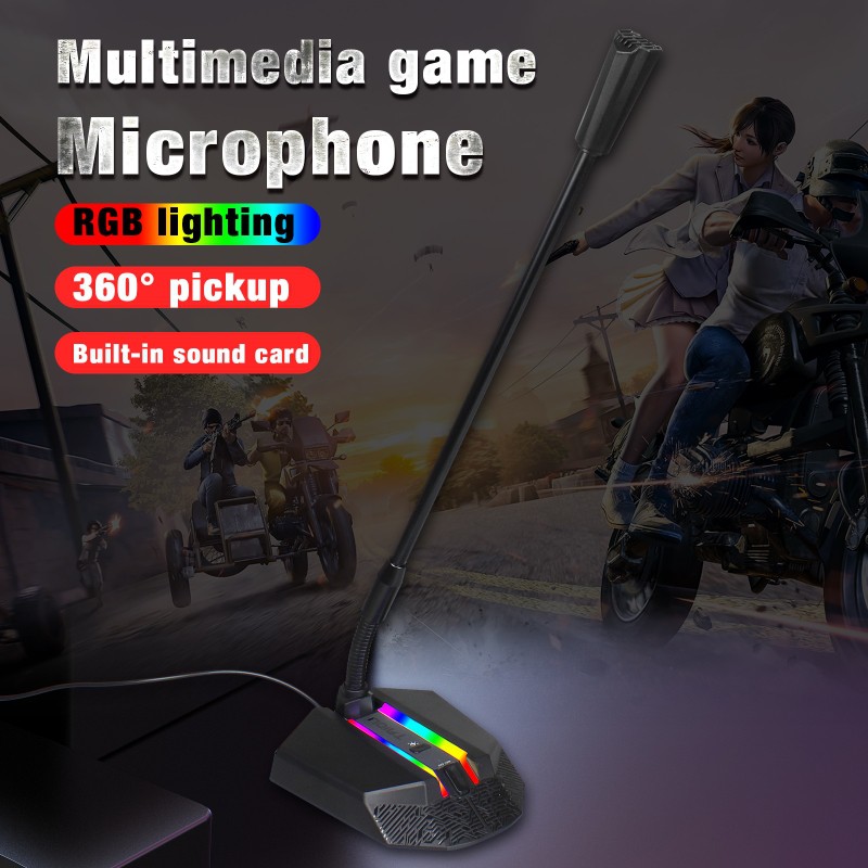 Microphone Led RGB TSP202 kết nối USB cho máy tính