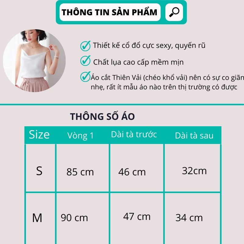 [Mã FAMARAL2 giảm 10K đơn 50K] (Ảnh thật) ÁO LỤA 2 DÂY CỔ ĐỔ CHẤT LỤA ĐẸP MẶC KẾT HỢP BÊN TRONG VEST BLAZER, MẪU CÓ SIZE | BigBuy360 - bigbuy360.vn