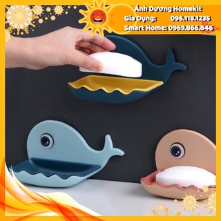 Khay đựng xà bông dán tường hình cá voi dễ thương anhduonghomekit