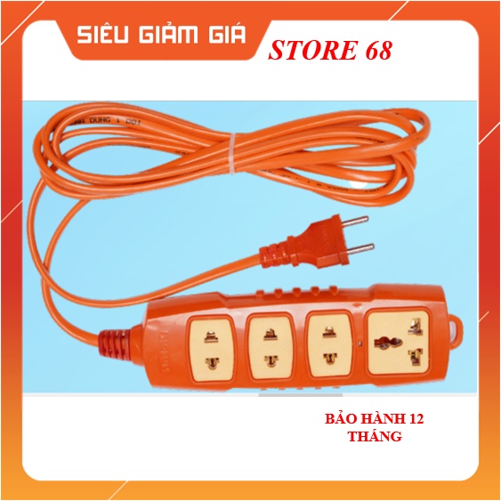 Ổ Cắm Điện Dây Dài 3m Chống Cháy, Chống Va Đập, Ba Chân, An Toàn Sử Dụng Hinoki