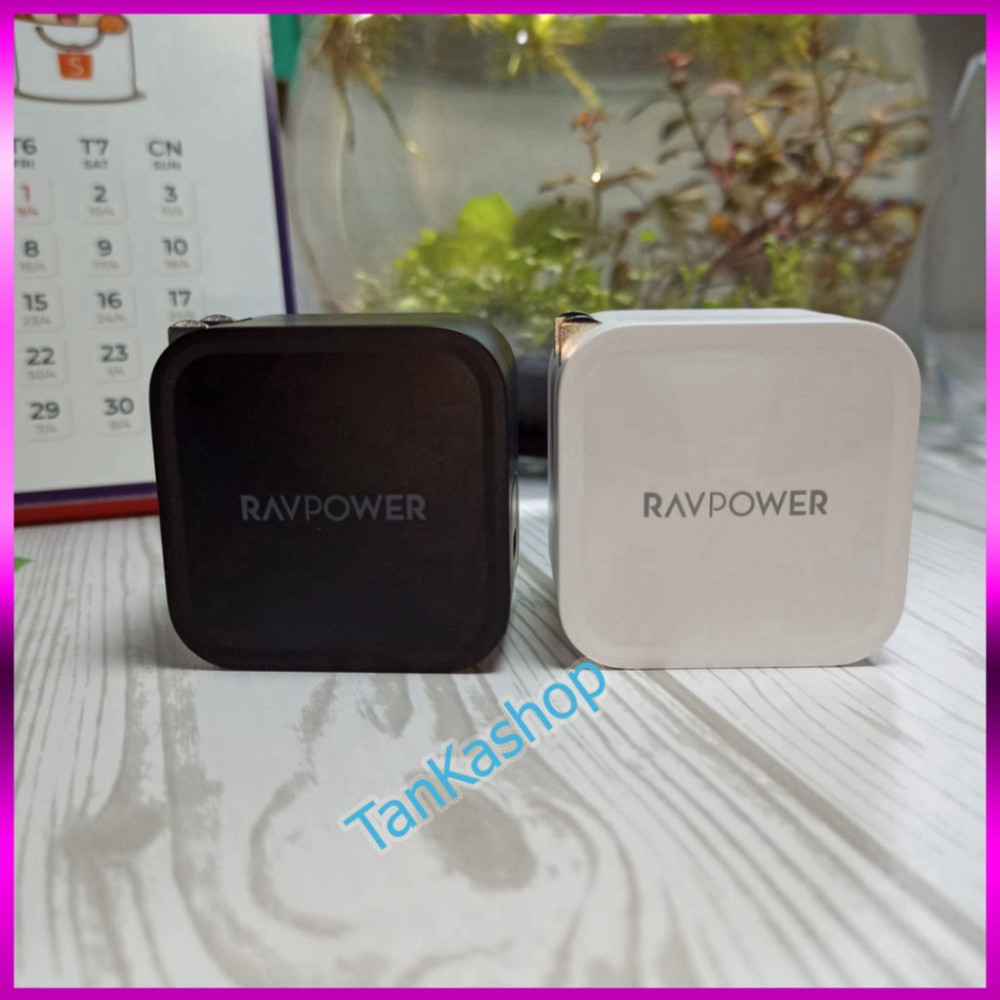 XỦ XẢ TOÀN BỘ Củ Sạc Ravpower RP-PC112 - 1cổng Usb-c 61W PD 3.0 - Công Nghệ GaN XỦ XẢ TOÀN BỘ