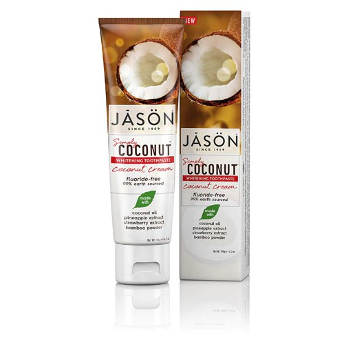 Kem đánh trắng răng Jason Simply tinh chất dừa 119gr