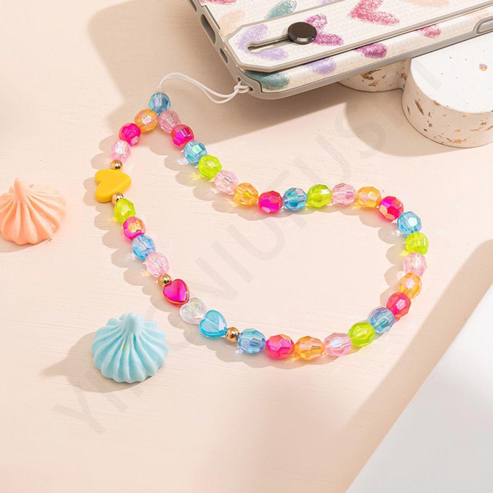 Móc Điện Thoại Dạng Chuỗi Hạt Acrylic Nhiều Màu Chống Thất Lạc|Dây Treo Trang Trí Đa Năng Tiện Lợi Dễ Sử Dụng