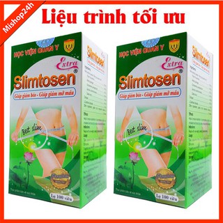 Bộ 2 Viên uống giảm cân SLIMTOSEN EXTRA Học Viện Quân Y (100 viên x 2)