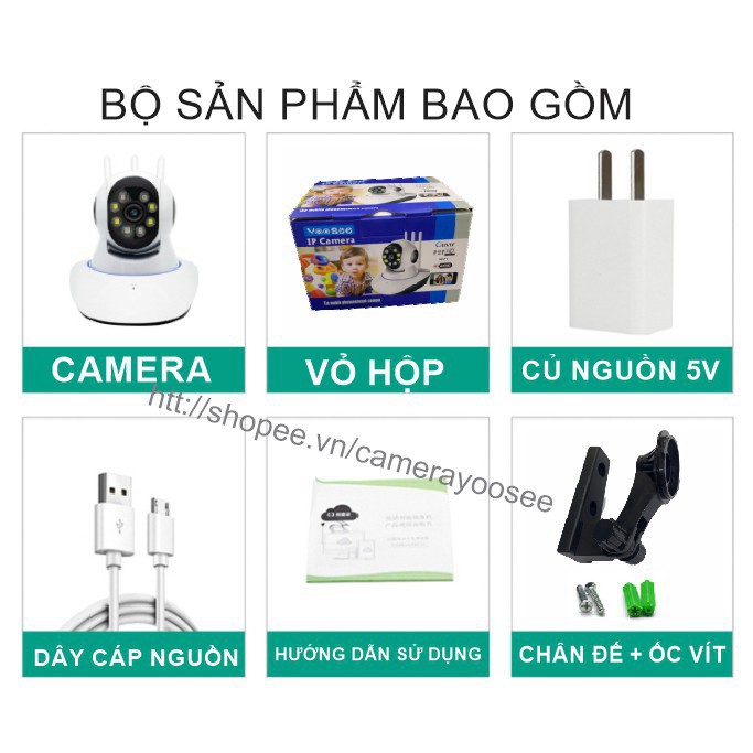 VR JDGH Camera IP YooSee 2.0mpx 1080P - 8Led 44