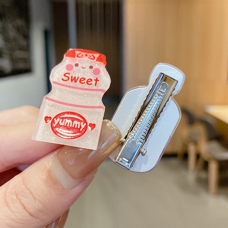 Kẹp Tóc Hình Bình Nước Hoạt Hình Phong Cách Hàn Quốc Xinh Xắn Cho Bé