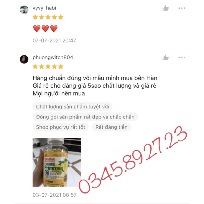 HOA ANH THẢO HÀN QUỐC 300Viên Chuẩn Bill