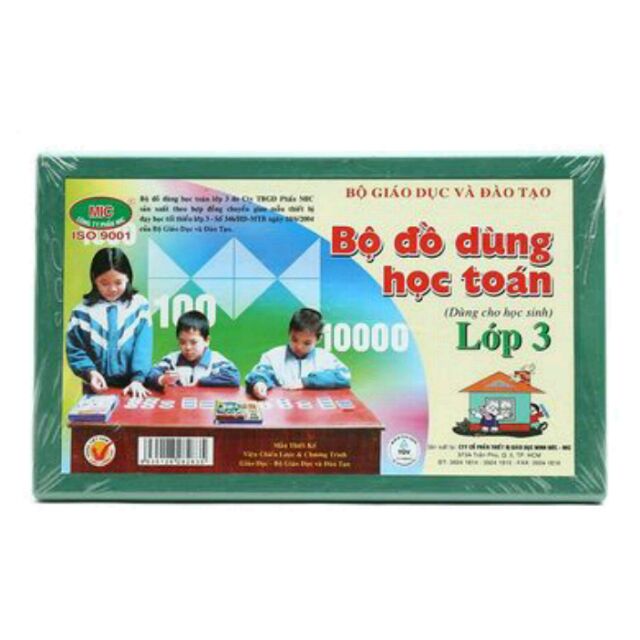 Bộ đồ dùng Mic học Toán lớp 3