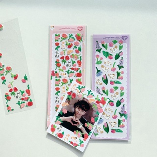 Sticker dán trang trí họa tiết hoa đáng yêu tiện lợi