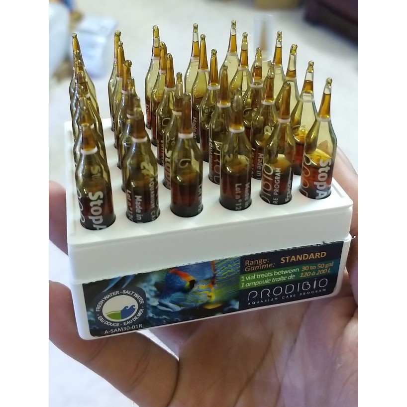 Vi sinh sống Prodibio Bio Digest, BIO TRACE và STOP AMMO cho hồ thủy sinh, GIÁ 1 ỐNG