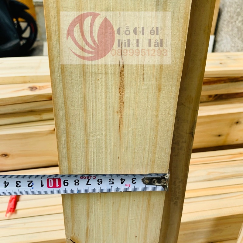 Gỗ thông pallet bào 4 mặt r9,5cm *d60cm*dày1,5cm