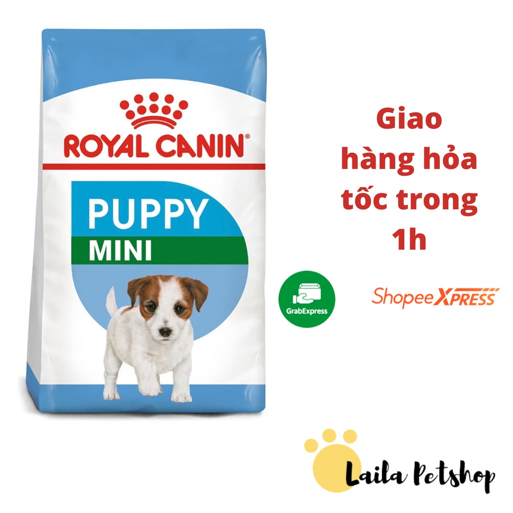1KG Túi zíp thức ăn hạt cao cấp Royal Canin puppy mini cho chó con Pháp