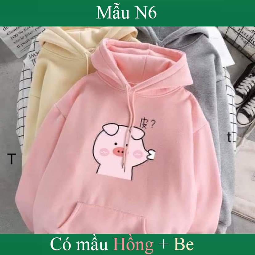 ÁO HOODIE UNISEX TAY DÀI DÁNG RỘNG PHONG CÁCH HÀN QUỐC (Ảnh thật shop tự chụp)