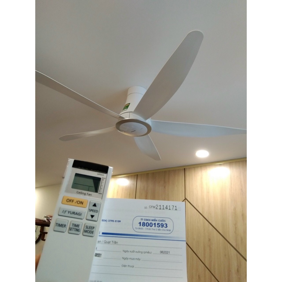 Quạt trần 5 cánh có điều khiển Panasonic F-60TDN chính hãng