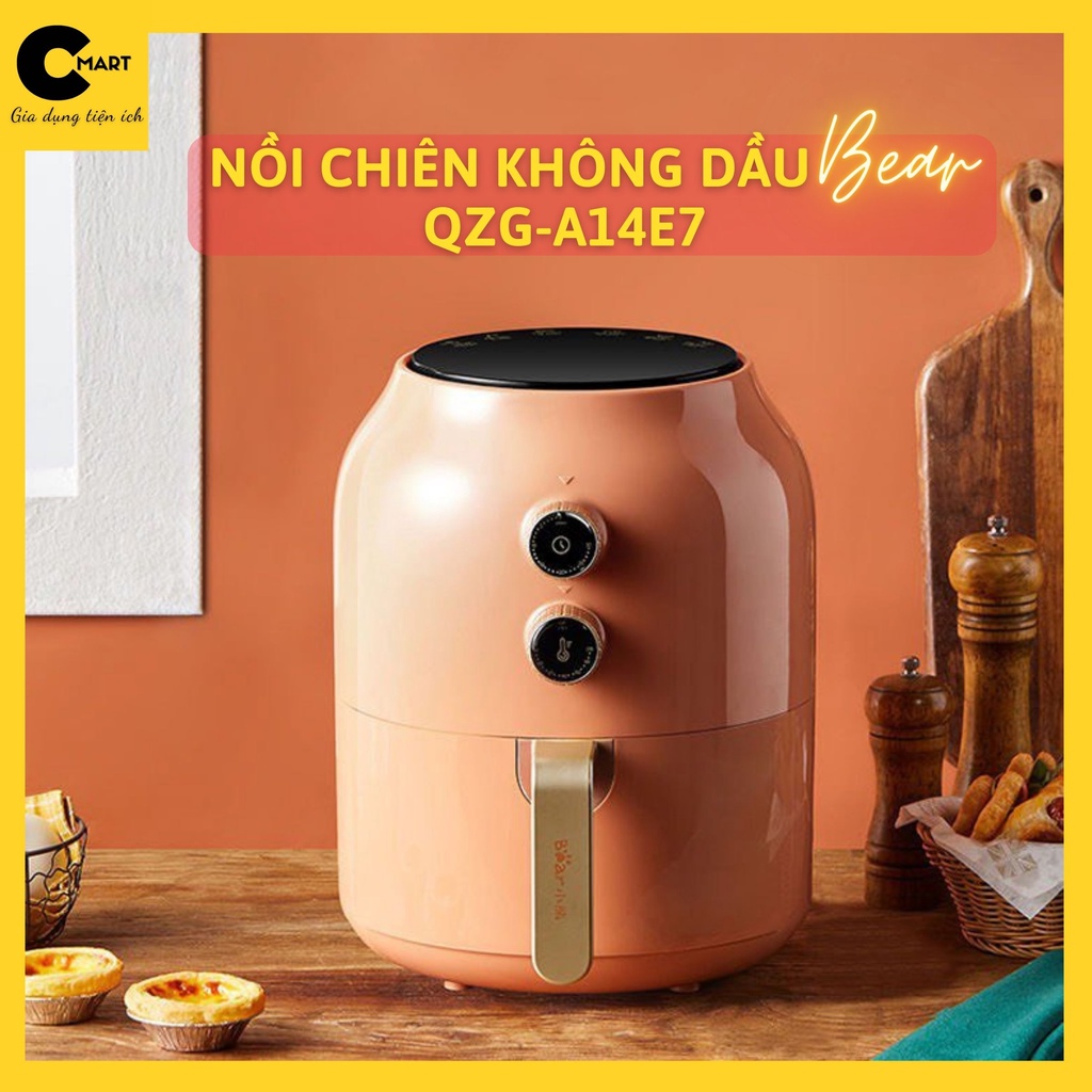 Nồi Chiên Không Dầu Bear QZG-A14E7 Dung tích 3.6L Chính Hãng [CMART_GIA DỤNG TIỆN ÍCH]