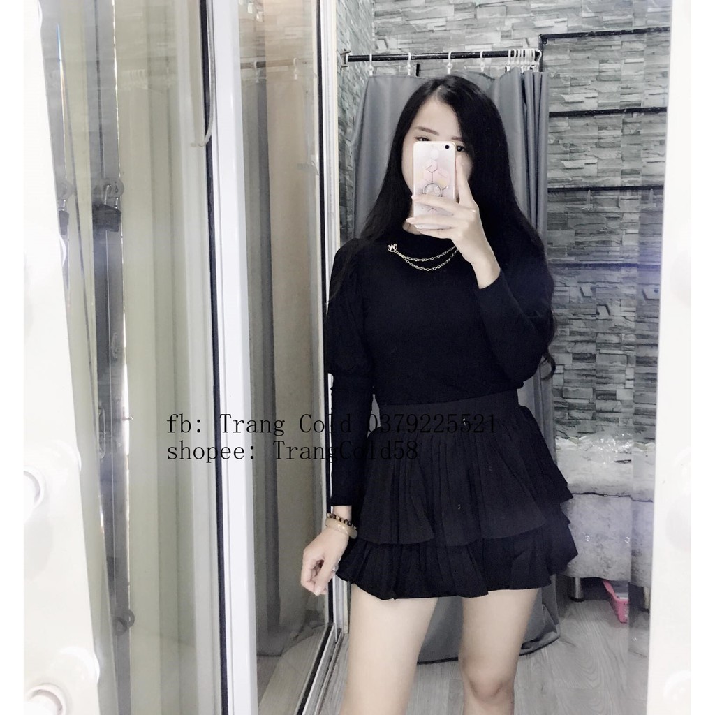 Chân váy xếp li 2 tầng (hàng QC loại 1) | BigBuy360 - bigbuy360.vn