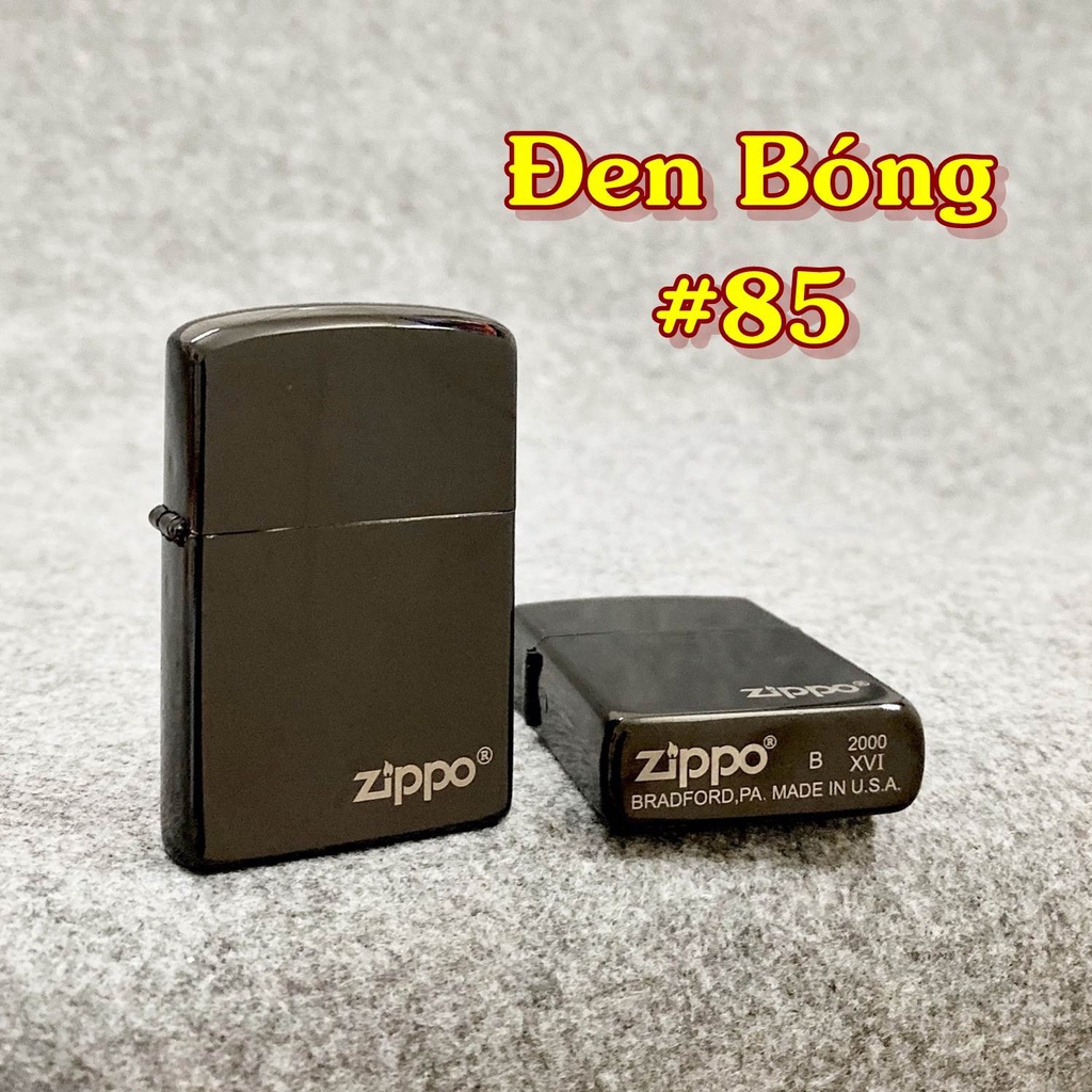 𝐇ỘT 𝐪𝐮𝐞̣𝐭 𝐁𝐚̣̂𝐭 𝐥𝐮̛̉𝐚 Vzipo đen bóng có mộc đáy kim loại nguyên khối