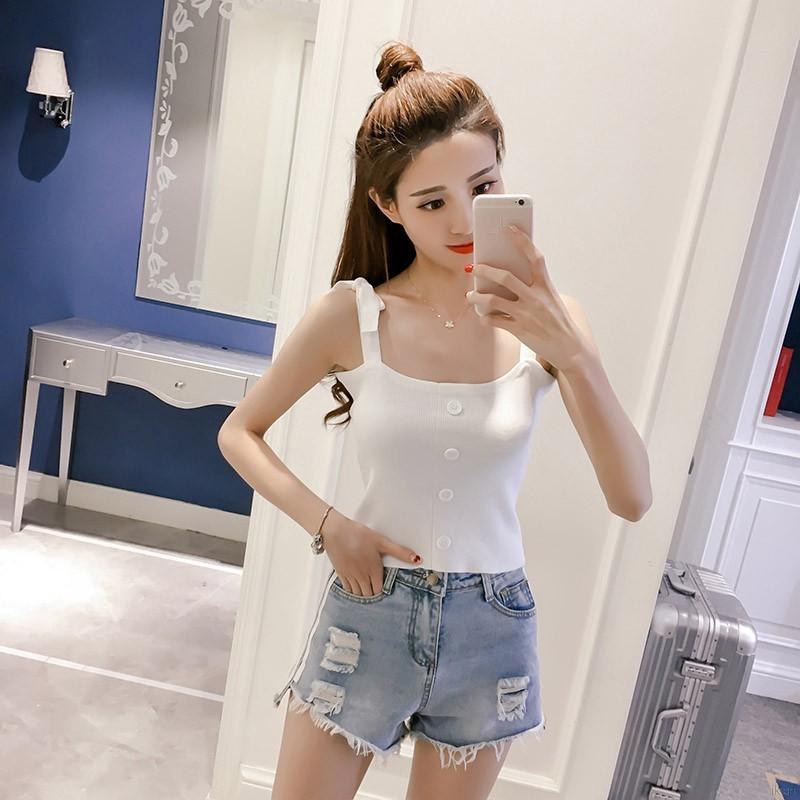 Áo hai dây phong cách Hàn Quốc cho nữ