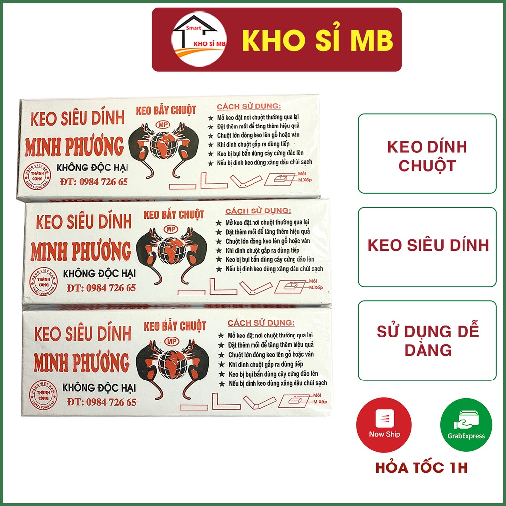 Keo dính chuột siêu dính, keo dán chuột, keo bẫy chuột minh phương - kho sỉ mb